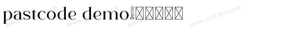 pastcode demo字体转换